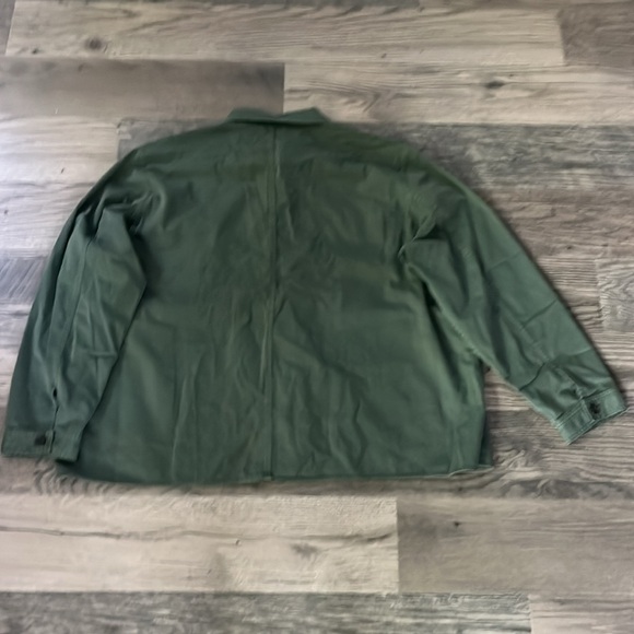 Madewell NWT Easy Utility Shirt-Jacket green womens size 3X - Picture 11 of 12